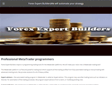 Tablet Screenshot of forex-expert-builders.com